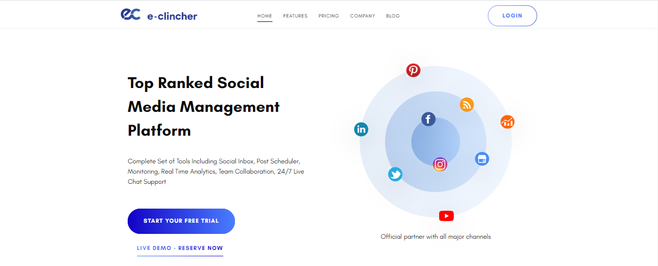 eclincher- Top Social Media Management Tools 