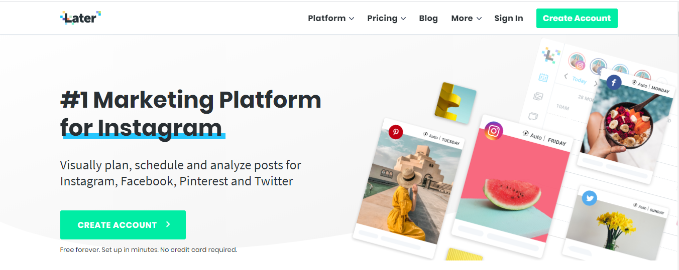 later-Best Social Media Scheduling Tools